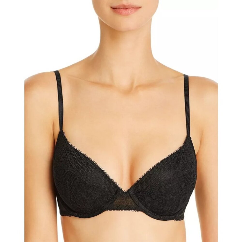 Jason Wu Womens Lace Contour Demi Underwire Bra Style #13813JW Black 36D NWT